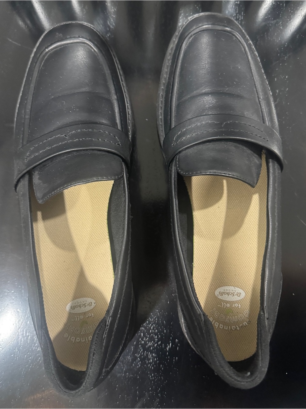 Dr. Scholl's Women's Black Slip-On Penny Loafers